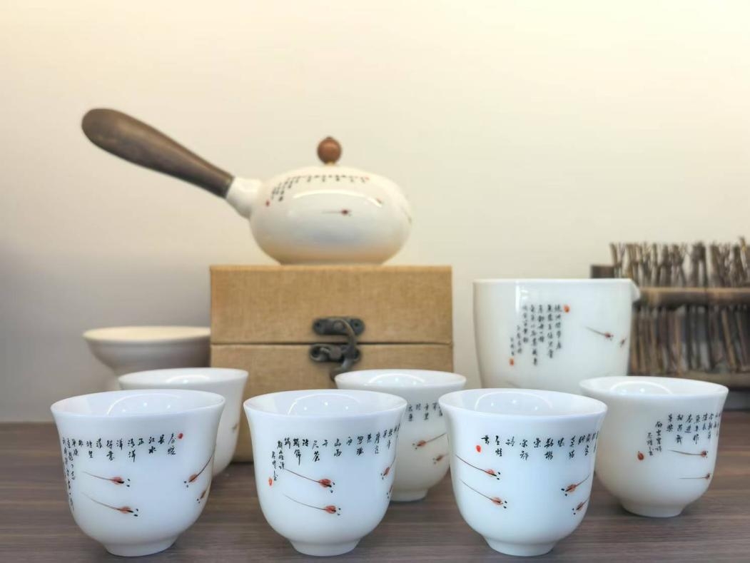 潮彩非遗传承人 黄岸然先生 茶具作品